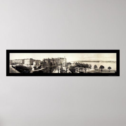 ジュネーブ、スイス写真1909 ポスター (正面)