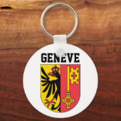 ジュネーブ，スイス – コート・オブ・アームズ キーホルダー (正面)
