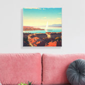 ジュネーブ・スイス・トラベル キャンバスプリント (インサイチュ (リビング))