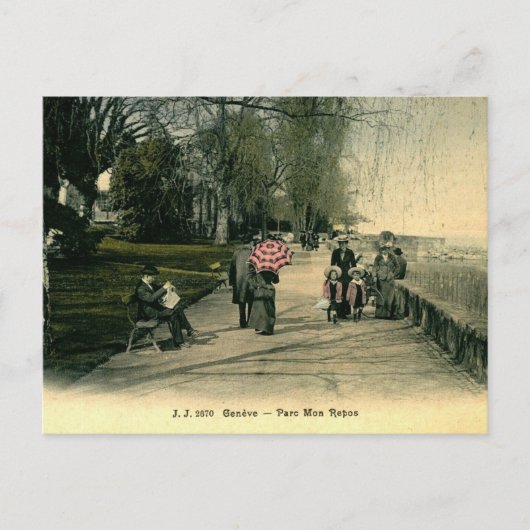 ジュネーブ・スイス・パルク・モン・レポス1910年代 ポストカード (正面)