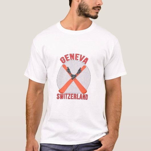 ジュネーブ，スイス Tシャツ (正面)