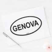 ジュネーブ 楕円形シール (封筒)