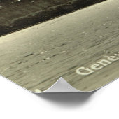 ジュネーブ、港のジェット・ロー ポスター (角)