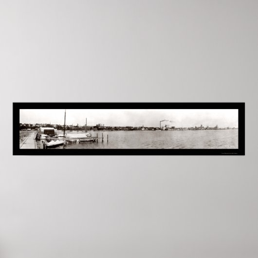 ジュネーブNYウォーターフロント写真1909 ポスター (正面)