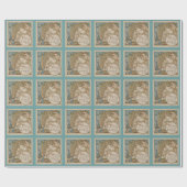 ジュノと彼女の鳥ヴィンテージプリント包装紙 ラッピングペーパー (フラット)