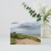 ジュノビーチノルマンディーフランス ポストカード (スタンド正面)