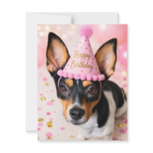 ジュノレスキュー犬 お誕生日おめでとう ポストカード