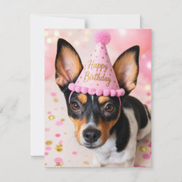 ジュノレスキュー犬 お誕生日おめでとう ポストカード