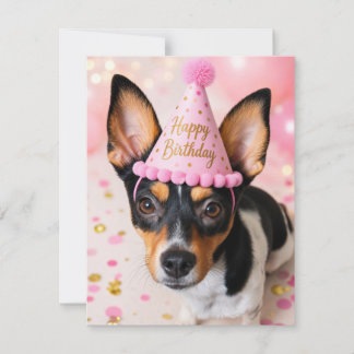 ジュノレスキュー犬 お誕生日おめでとう ポストカード