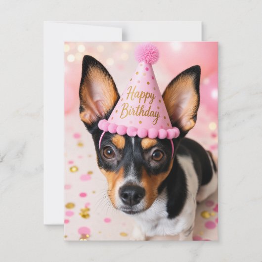 ジュノレスキュー犬 お誕生日おめでとう ポストカード (正面)
