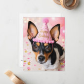 ジュノレスキュー犬 お誕生日おめでとう ポストカード (正面/裏面インサイチュ)