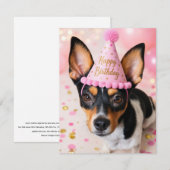 ジュノレスキュー犬 お誕生日おめでとう ポストカード (正面/裏面)