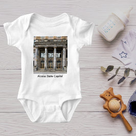ジュノーのアラスカ州首都の正面 ベビーボディスーツ
