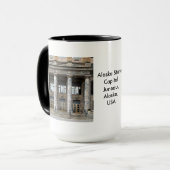 ジュノーのアラスカ州首都の正面 マグカップ (正面左)