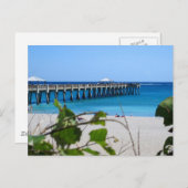 ジュノービーチの桟橋 ポストカード (正面/裏面)