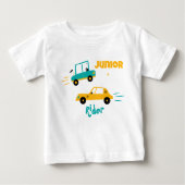 ジュノール車のライダー ベビーTシャツ (正面)