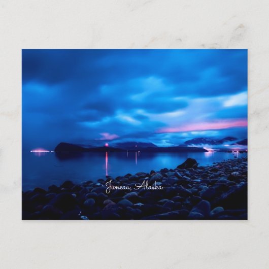 ジュノー日没 ポストカード (正面)