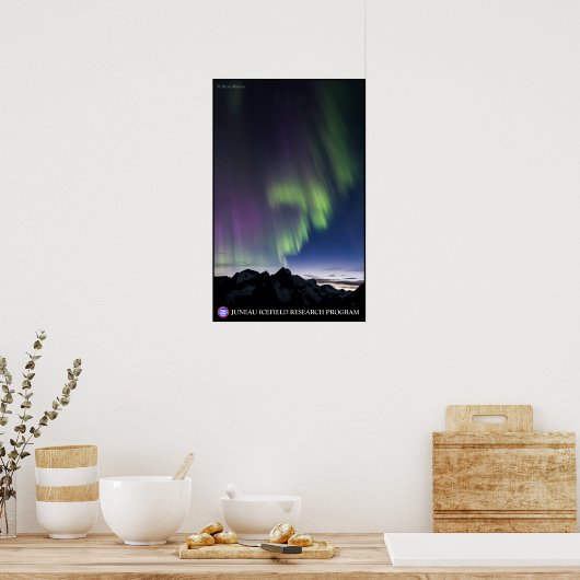 ジュノー氷原の北の光 ポスター (キッチン)