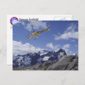 ジュノー氷原ポストカードのヘリコプター ポストカード (正面/裏面)