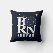 ジュノー生まれアラスカ クッション (裏面)