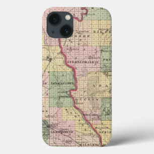 ジュノー・アダムズ郡の地図 iPhone 13ケース