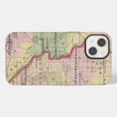 ジュノー・アダムズ郡の地図 iPhoneケース (裏面横)
