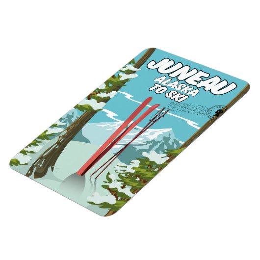 ジュノー・アラスカからスキーまで マグネット (左側)