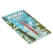 ジュノー・アラスカからスキーまで マグネット (右側)