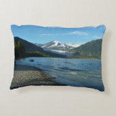 ジュノー・アラスカのメンデンホール湖 アクセントクッション (裏面)