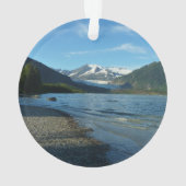 ジュノー・アラスカのメンデンホール湖 オーナメント (裏面)