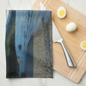 ジュノー・アラスカのメンデンホール湖 キッチンタオル (四つ折り)