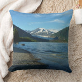 ジュノー・アラスカのメンデンホール湖 クッション (ブランケット)