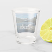 ジュノー・アラスカのメンデンホール湖 ショットグラス (裏面)