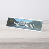 ジュノー・アラスカのメンデンホール湖 デスクネームプレート (正面)