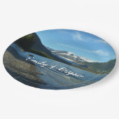 ジュノー・アラスカのメンデンホール湖 ペーパープレート (アングル)