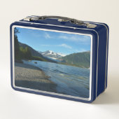 ジュノー・アラスカのメンデンホール湖 メタルランチボックス (裏面)