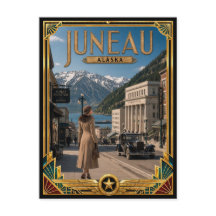 ジュノー アラスカ州 ヴィンテージ アールデコ ゴールデンエイジ