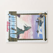 ジュノー・アラスカ旅行ポスター ジグソーパズル (横)