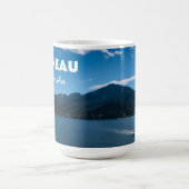 ジュノー・アラスカ葉書クルーズ飛行機 コーヒーマグカップ (中央)