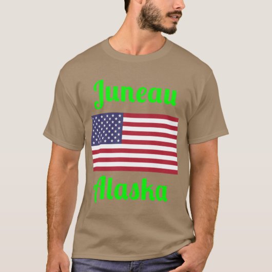 ジュノー アラスカ おしゃれ プリント2 Tシャツ (正面)