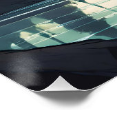 ジュノー・アラスカ・グリズリー・ベア・オーロラの北方灯 ポスター (コーナー)