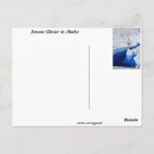 ジュノー、アラスカ ポストカード (裏面)