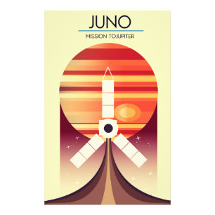ジュノー - ジュピターへの旅 宇宙アート フォトプリント           