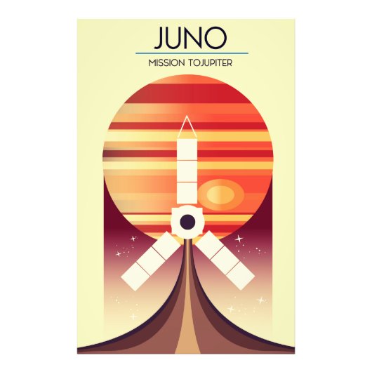 ジュノー - ジュピターへの旅 宇宙アート フォトプリント            (正面)