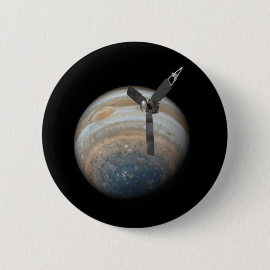 ジュノ宇宙船 缶バッジ (正面)