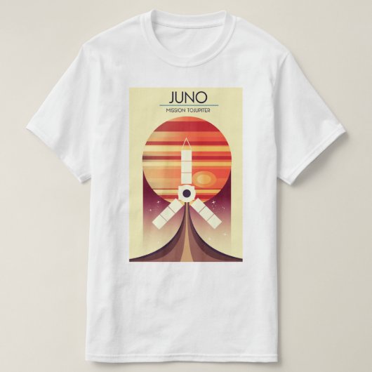 ジュノ – ジュピター宇宙・アートのミッション Tシャツ (デザイン正面)