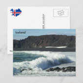 ジュパロンスサンドゥールとドリツヴィク，アイスランドのスネフェルスネ ポストカード (正面/裏面)
