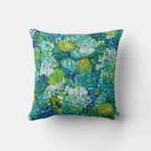 ジュビランス春フローラピローブルー,黄,緑 クッション (裏面)