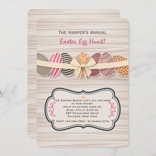 ジュビラントイースターエッグス招待状 招待状 (正面/裏面)