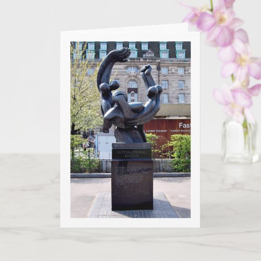 ジュビリーガーデンの国際旅団記念碑 カード (蘭)